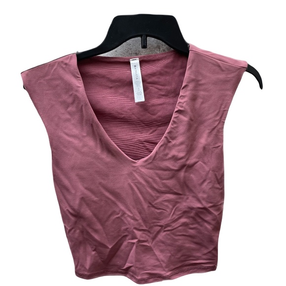 ❤️ ATHLETA VITA FREE DESERT ROSE CROPPED TEE TOP SIZE XS - Picture 1 of 6